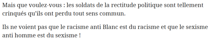 z2c racisme anti-blanc et sexisme anti-homme