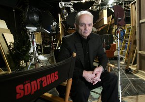 In this March 3, 2006 file photo, David Chase, creator and producer of the hit HBO series "The Sopranos," poses on a set in the Queens borough of New York. Warner Bros.