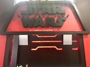 Star Wars pop-up feature at a mall promoting the latest film of the franchise, The Last Jedi. Taken on December 2017.