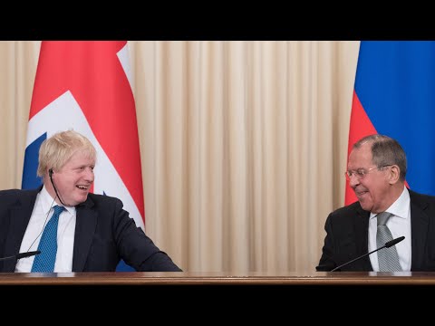 Boris Johnson and Sergei Lavrov clash over claims of Russian meddling in Brexit vote