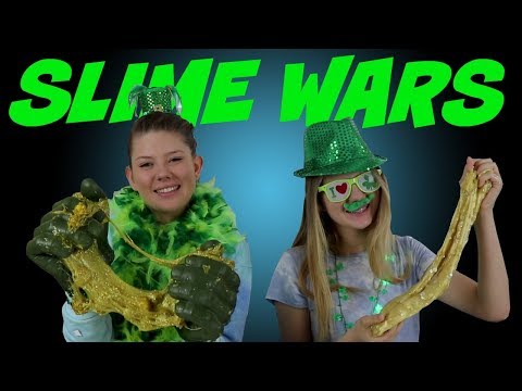 SLIME WARS || BOX OF LIES || ST PATRICK'S DAY || Taylor and Vanessa