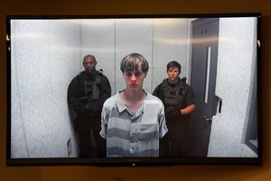 File - Dylann Roof appears at a bond hearing court in North Charleston, S.C., June 19, 2015.