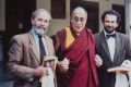Garth Nettheim with the Dalai Lama and Jose Ramos Horta. He worked with Horta to establish the Diplomacy Training Program.