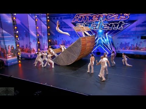 America's Got Talent 2017 Diavolo High Flying Dangerous & Innovative Acrobatic Group Full Audition