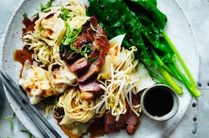 Stock up and make Adam Liaw's dry wonton noodles featuring gai lan (Chinese broccoli) wonton wrappers, oyster sauce and ...