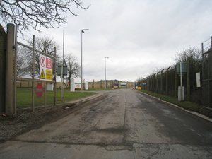 File - Entrance to secure facilities at Porton Down. Porton Down is Britain's most controversial military research base.