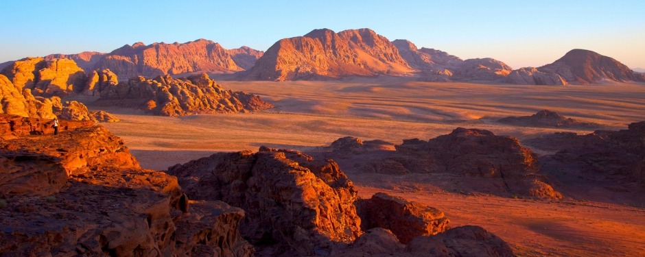 The stark, unforgettable landscape of Wadi Rum, Jordan.