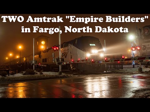 Amtrak's "Empire Builder" in Fargo 2017/01/22