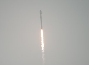 The SpaceX Falcon 9 rocket is seen as it launches from Vandenberg Air Force Base Space Launch Complex 4 East with the Jason-3 spacecraft onboard, , Sunday, Jan. 17, 2016, Vandenberg Air Force Base, California.