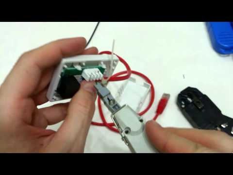 How to wire an RJ45 jack. How to use punch down tool.