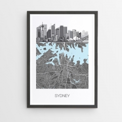 Sydney Illustrated Map Print