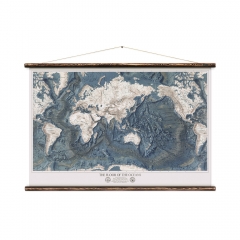 The World Relief Vintage Wall Map