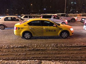 Uber taxi in Moscow