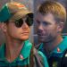 Darren Lehmann, Steve Smith and David Warner at the Cape Town International airport to depart to Johannesburg for the ...