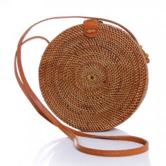 Luna Round Woven Bag