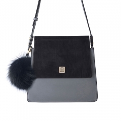 Mademoiselle Crossbody Bag - Black & Grey