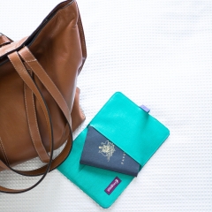 Silk Passport Holder - Tropical Colours