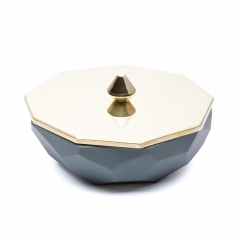 Jewellery Dish - Ceramic & Brass