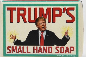 No-one does political humour quite like New Yorkers: Small hand soap.