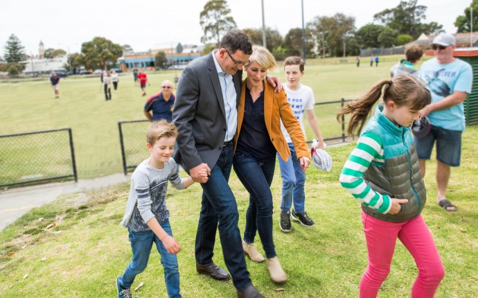 Daniel Andrews and his family