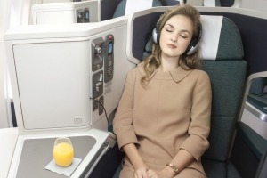 Comfort: Business class in Cathay Pacific's Airbus A330-300.