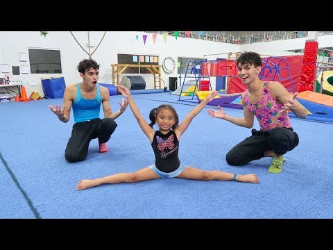 LEARNING GYMNASTICS WITH OUR FAVORITE GIRL