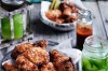 Chilled sriracha-fried chicken and pickles <a ...