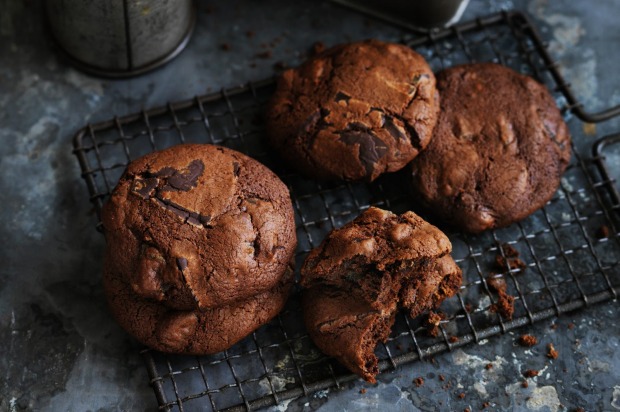 Dan Lepard's date and ginger chocolate chip biscuits. <a ...