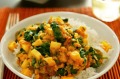 Spinach chana dhal.