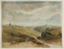 Joseph Mallord William Turner, ‘Vale of Pickering, Yorkshire, with Huntsmen’ c.1815