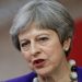 Theresa May, U.K. prime minister, speaks to journalists as she arrives for a summit of European Union (EU) leaders in ...