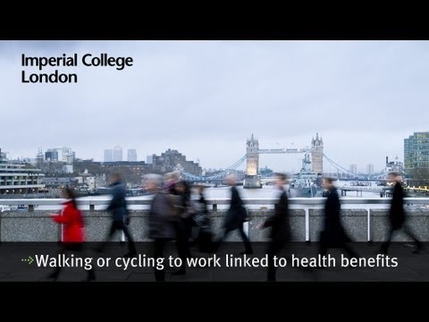 Walking or cycling to work linked to health benefits