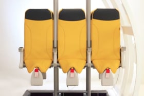 New standing seats designed to squeeze 20 per cent more people into plane cabins