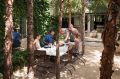 Penny Hanan serves lunch to, from left, family friend Olivia Taylor, husband Campbell and daughter Stella. “We live ...