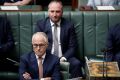 Deputy Prime Minister and Minister for Infrastructure and Transport Barnaby Joyce and Prime Minister Malcolm Turnbull ...