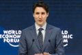 Justin Trudeau at the World Economic Forum in Switzerland in January.