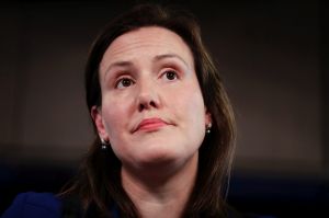 Minister for Women Kelly O'Dwyer delivers her International Women's Day Address at the National Press Club of Australia ...