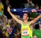 Brandon Starc celebrates gold.