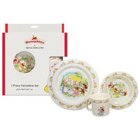 Bunnykins 3pc Dinner Set - Red Playing Design