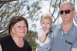 Stuart and Ruth Smith and their granddaughter Amara.