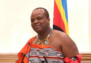 Majesty Mswati III, the King of Swaziland at Lozitha Palace in Swaziland, Shikhuphe on 09-04-18