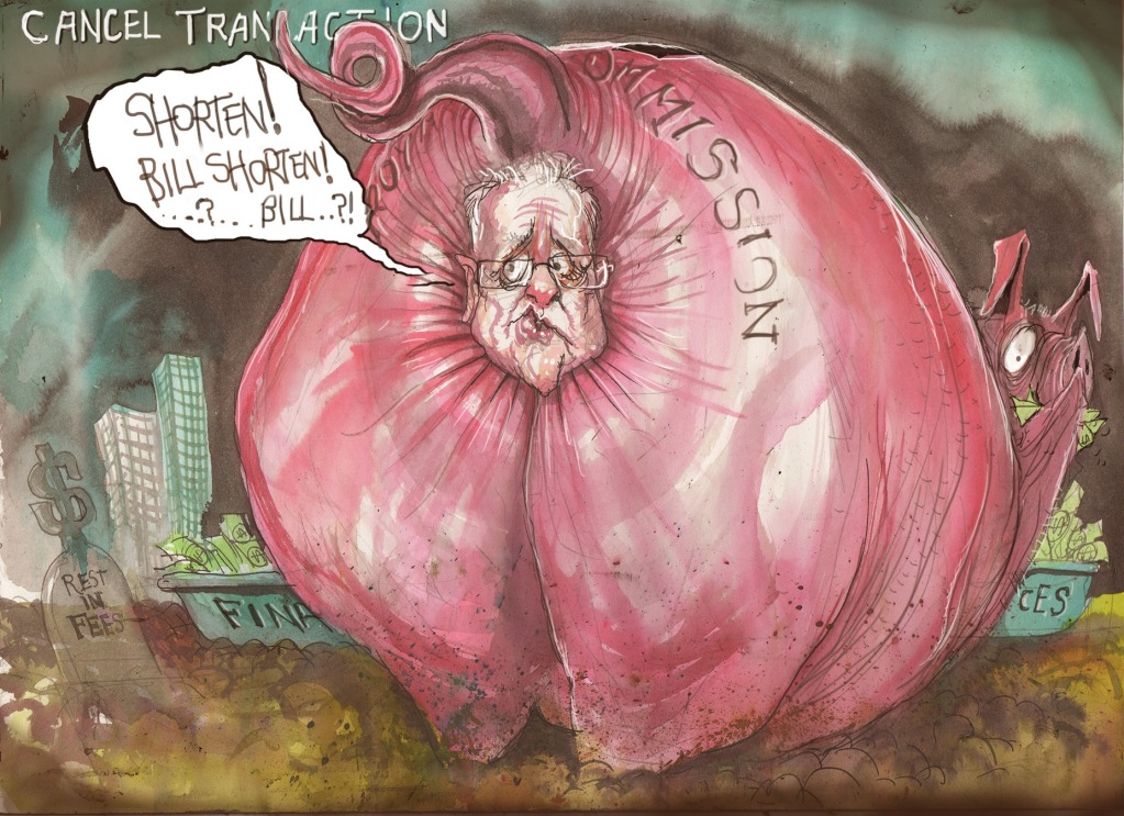 David Rowe's cartoon. April 21, 2018.