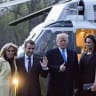 Amid pomp and ceremony, Macron to persuade Trump to keep US in Syria