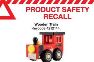 Kmart has issued a recall for this popular wooden train.