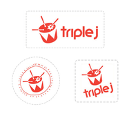 triple j - 3 Logo Sticker Set