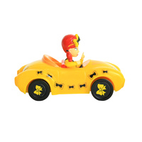 The Wiggles - 8cm Yellow Bowmobile Pullback Car