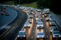 Morning traffic jam on the Eastern Freeay. 18 February 2016. The Age NEWS. Photo: Eddie Jim. North East link story by ...