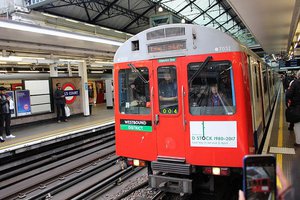 London Underground D Stock train on last day of operation, April 21st 2017