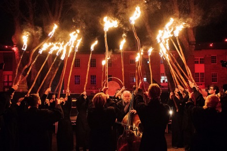 HOBART, AUSTRALIA - JUNE 19: Dark Mofo Arts Festival in Hobart, Australia. (Photo by Christopher Pearce/Fairfax Media