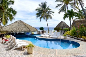 The pool at Club Raro Resort.